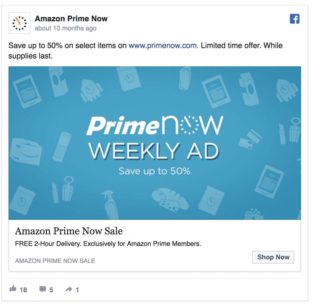 Amazon Prime ad