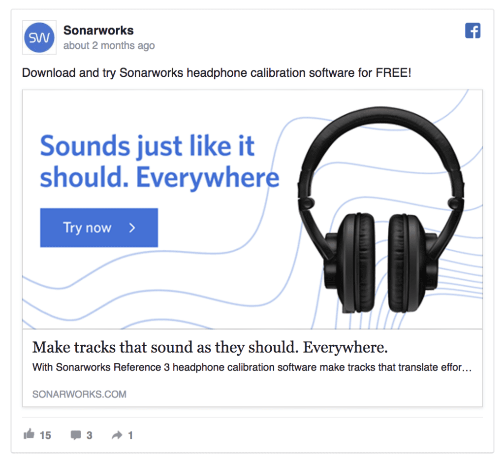 sonarworks facebook ad