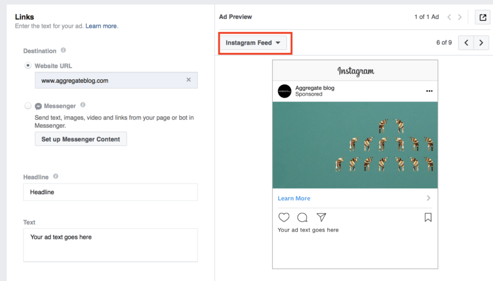 Facebook Ad Preview tool