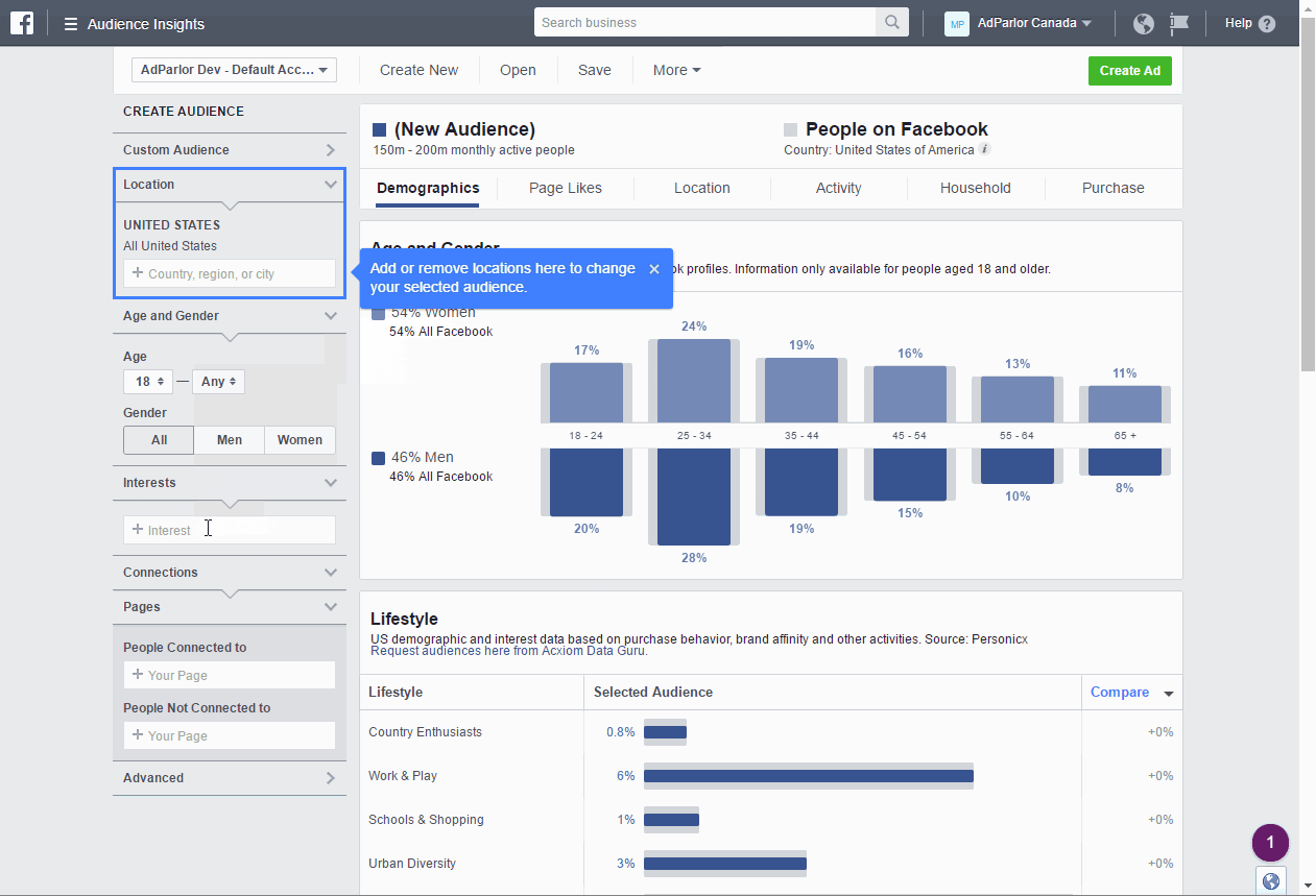 Facebook Audience Insights