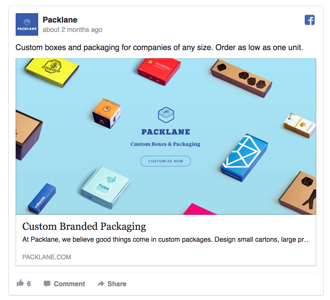 facebook ad template for ecommerce