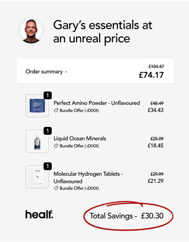 Health product Facebook ad example