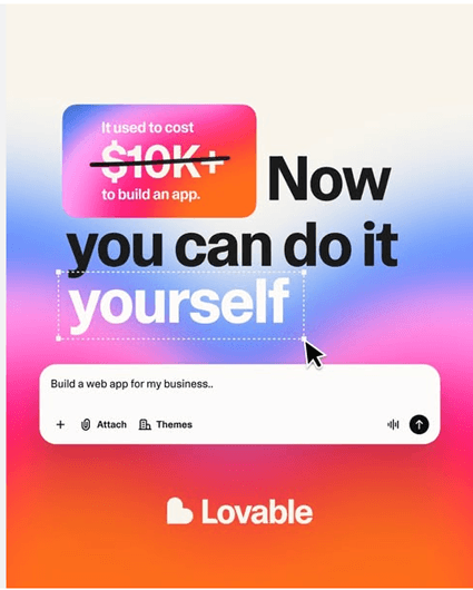 Lovable Facebook ad example
