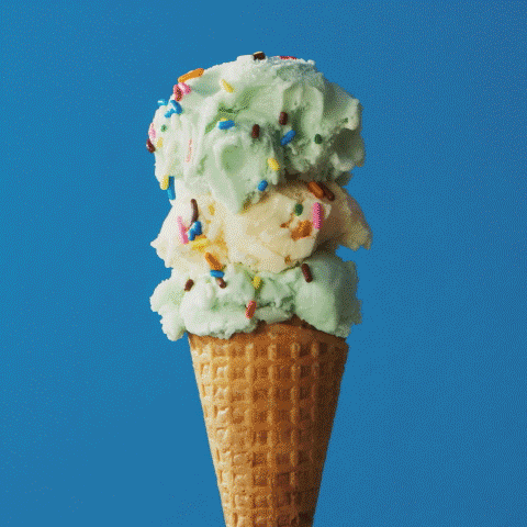 melting ice cream gif