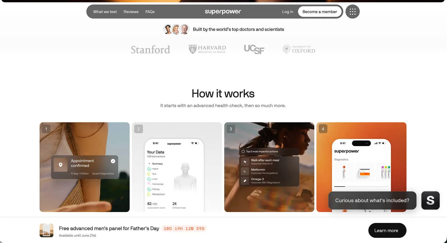 AI website section after the hero explaining how the product works