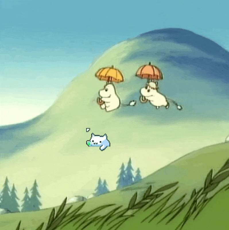 Moomin animation in the Meta ads gallery